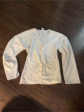 H&M off white button up Top
